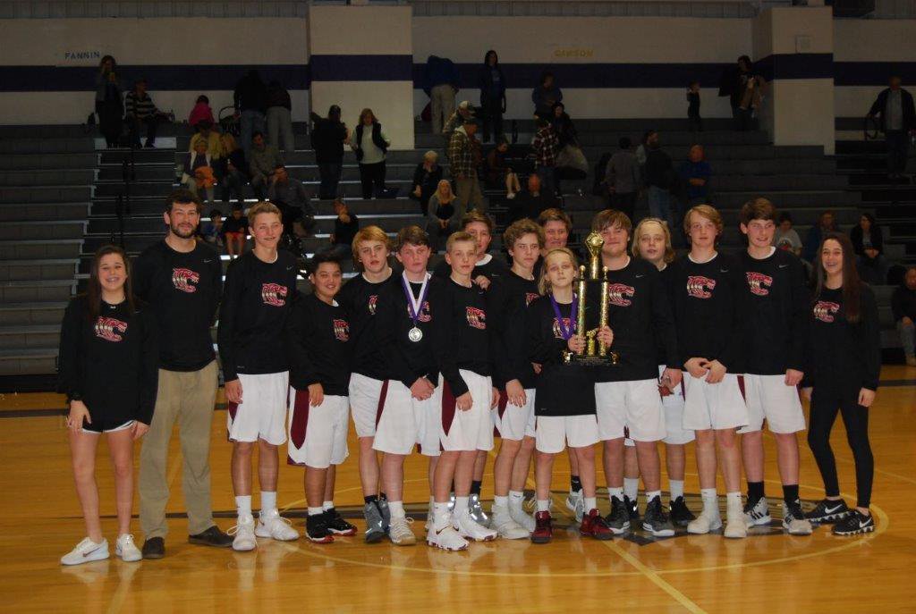 Eighth grade boys basketball win championship game Dawson County News