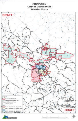 City district posts map