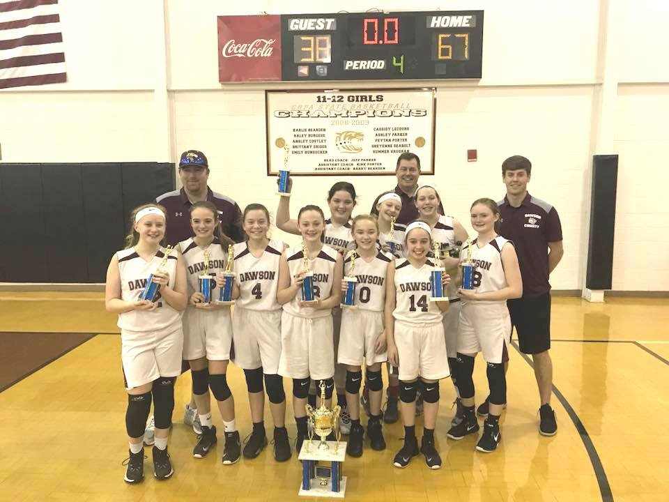 12U Girls’ basketball named 2018 GRPA District 7 Champions Dawson