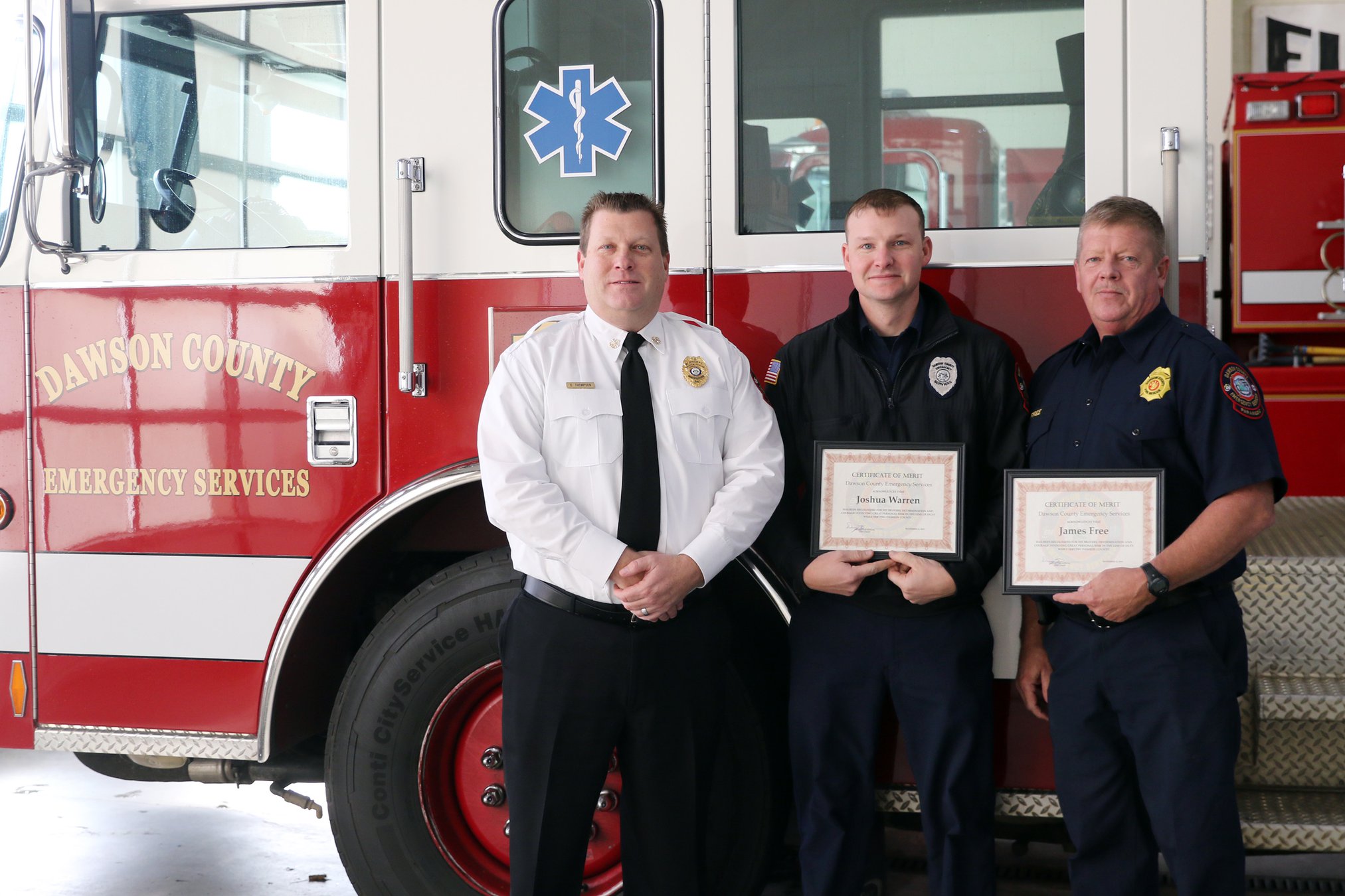 PHOTOS DCES firefighters, EMTs receive awards from peers Dawson