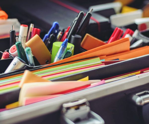 school supplies stock