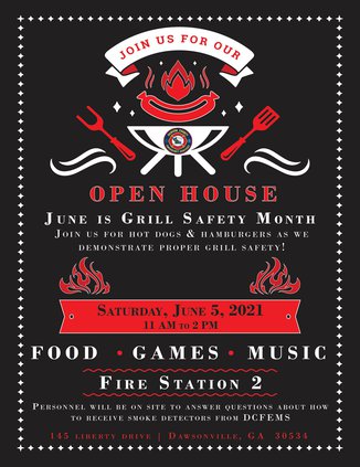 Fire Department Open House flyer