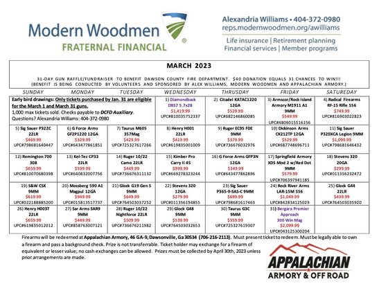 01172023 GUN RAFFLE CALENDAR