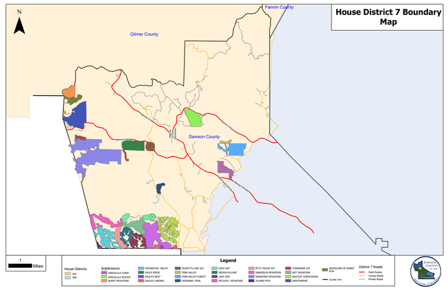 Ga. House District 7 map