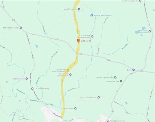 Burt Creek Road work