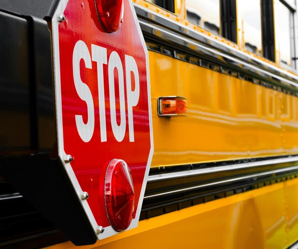 school bus stock photo