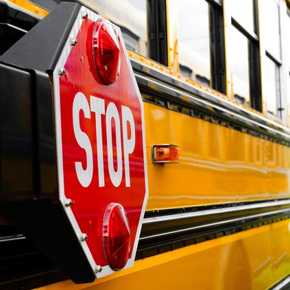 school bus stock photo