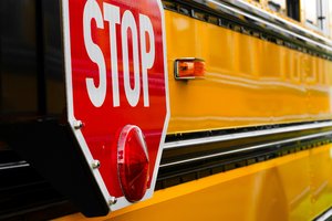 school bus stock photo