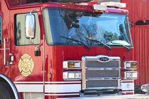 FIRE TRUCK STOCK PHOTO