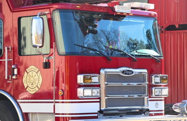 FIRE TRUCK STOCK PHOTO